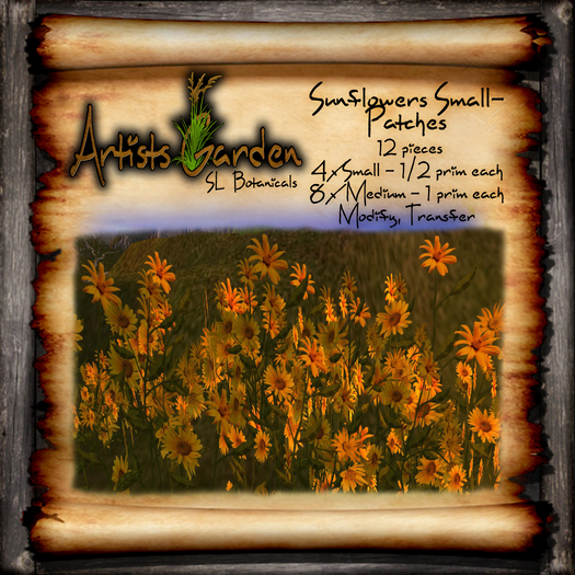 -A'G- Sunflowers Small Patches Small Medium
