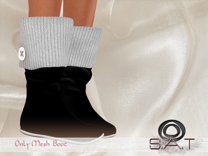 .: SAT :. Designs Mesh Black Boot