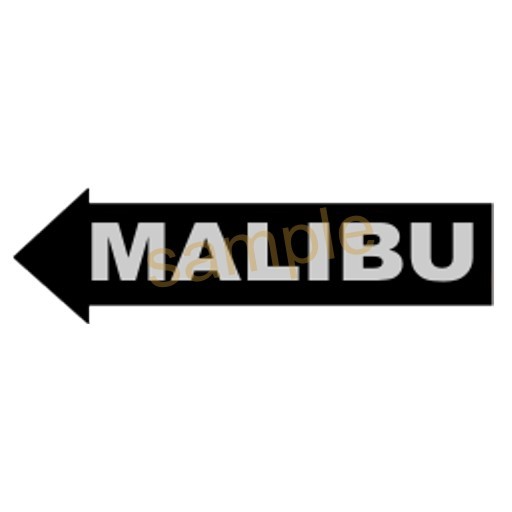 MALIBU ARROW SIGN birthplace of hotdogging mod / copy great gift
