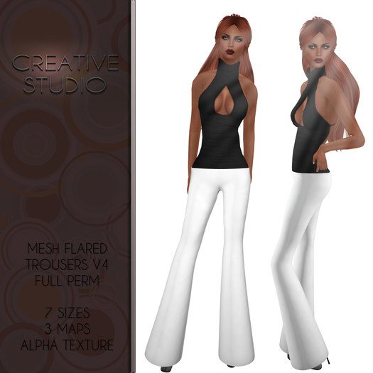 - CREATIVE STUDIO - Flared Trousers V4 