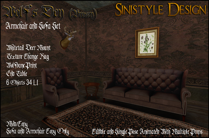 SiniStyle Wolf's Den - Brown