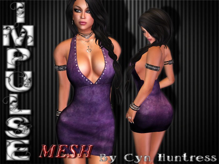 *CYN* LIL PURPLE DRESS (MESH)