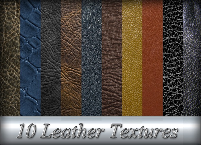 10 Full Perm Leather Textures Vol 1 PROMO