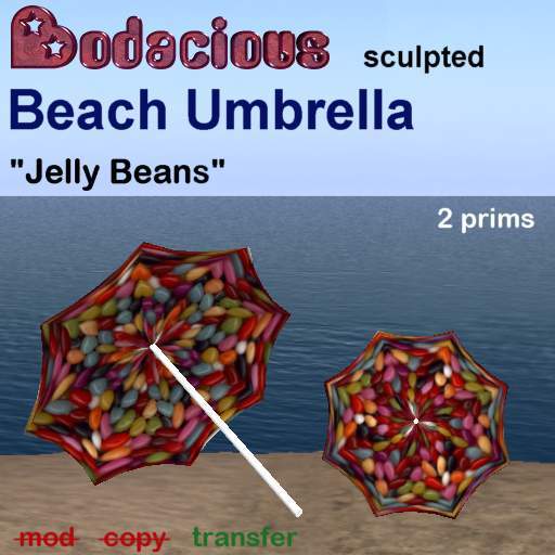 BOdacious Beach Umbrella - Jelly Beans