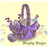 ~FDA~ Old Fashion Easter Basket*TOUCH FOR CHOCOLATE EGG*