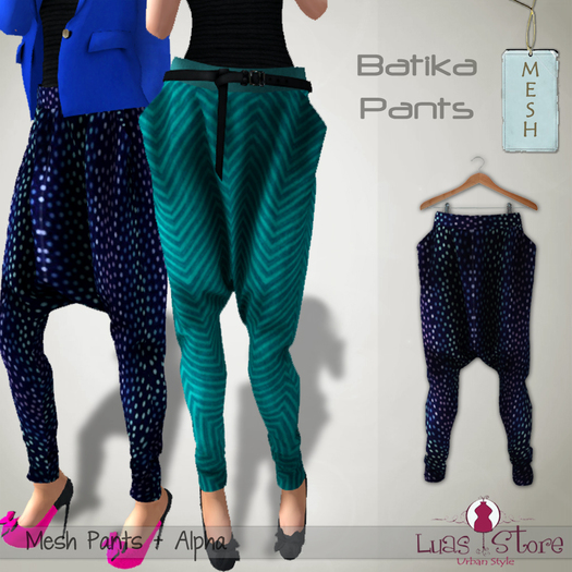 Luas Urban Style - Batika Pants Dots - Mesh