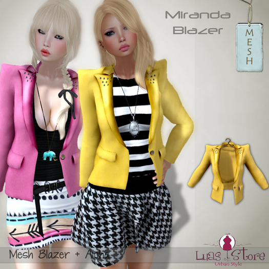 Luas Urban Style - Miranda Blazer Yellow