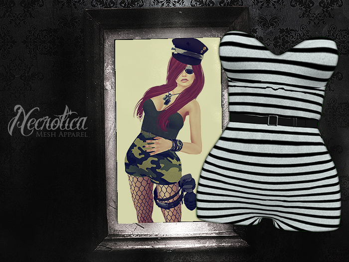 {N} - Romper (Stripes)