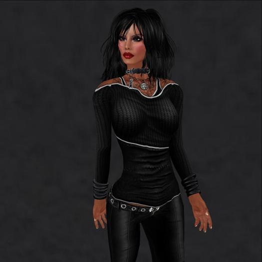 Ina Fashion - Lora Jacket Woolen Black