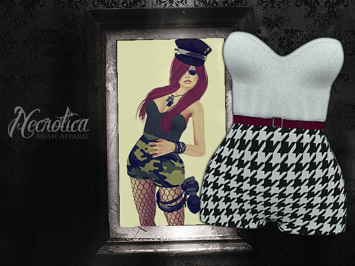 {N} - Romper (Houndstooth)