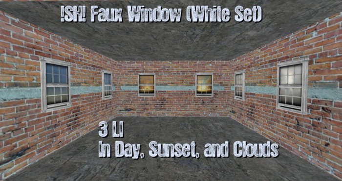 !SH! Faux Windows (White set)