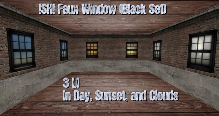 !SH! Faux Windows (Black set)