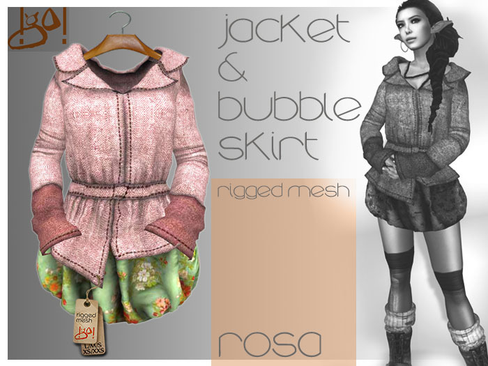 !gO! jacket and bubble skirt -rosa-