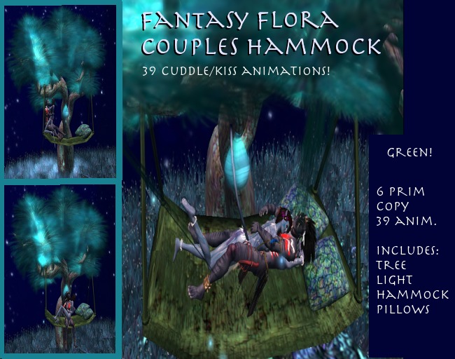 Fantasy Couples Hammock (green)
