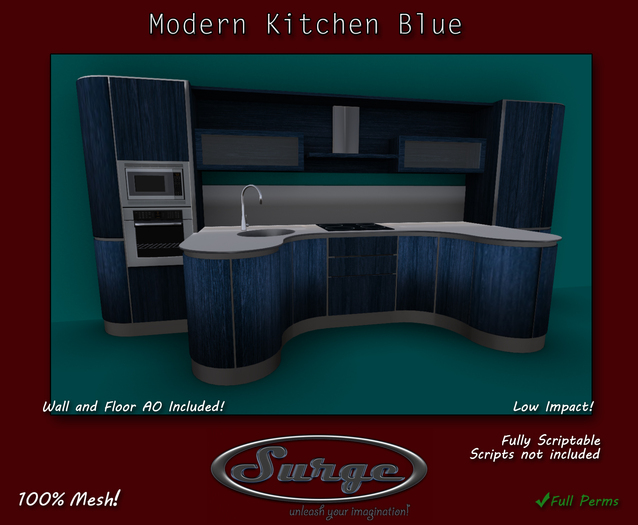 (Surge) Modern Kitchen Blue