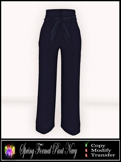 Chi Seid - Spring Formal Pant Navy