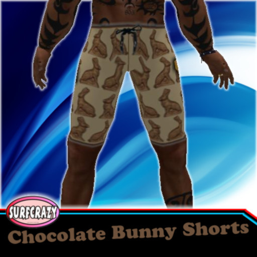 Happy Easter Chocolate Bunny Boardshorts, great gift