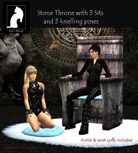 KM Stone Mistress Throne with fur