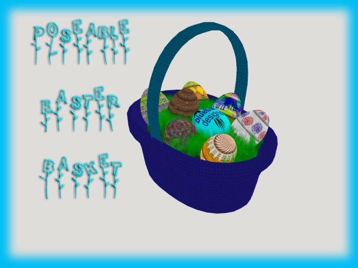 <BD> Poseable Easter Basket