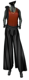 ((Crystal Line))Jumpsuit(Orange)-SET 