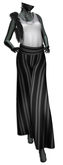 ((Crystal Line))Jumpsuit(White)-SET
