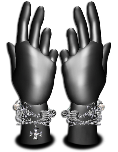 ((Crystal Line))Royal Bracelet-SILVER