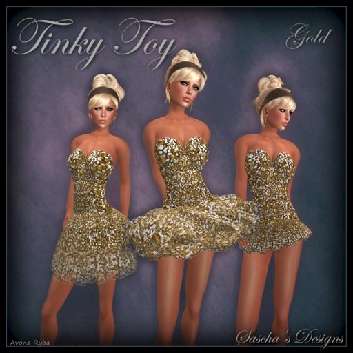 SAS - Tinky Toy Gold Dress