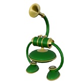 Gyrobelly Robot - green