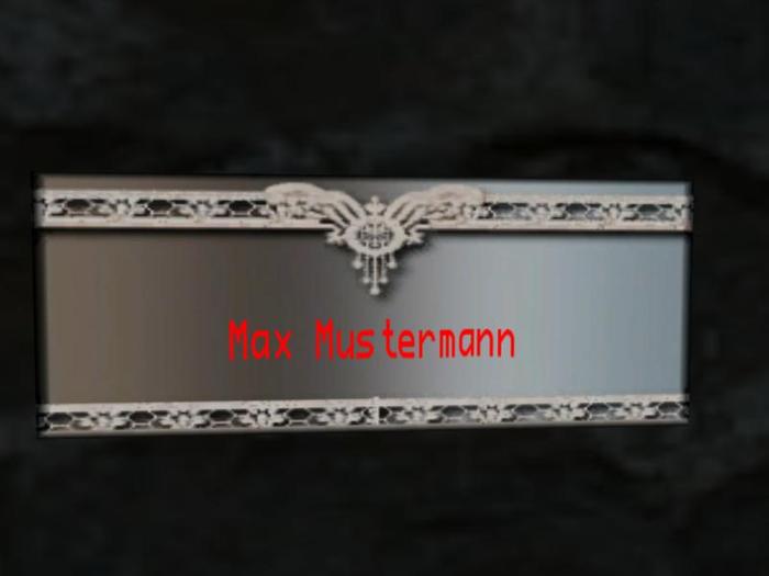 Namensschild | Nameplate | Nameshield