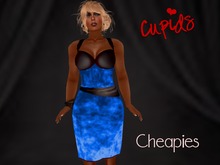 Blue Velvet Cocktail Dress