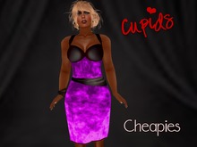 Fushia Velvet Cocktail Dress