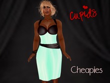 Mint Satin Cocktail Dress