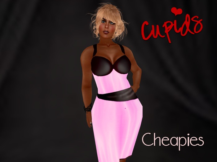 Pink Satin Cocktail Dress