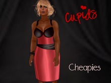 Red Satin Cocktail Dress