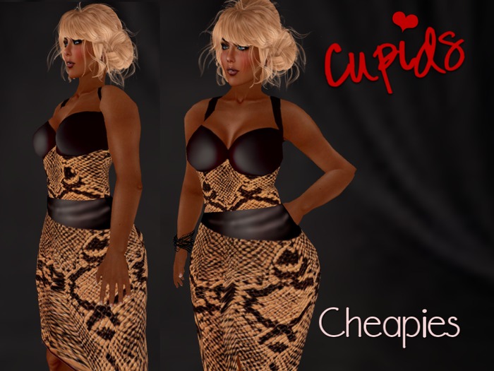 Snake Skin Cocktail Dress