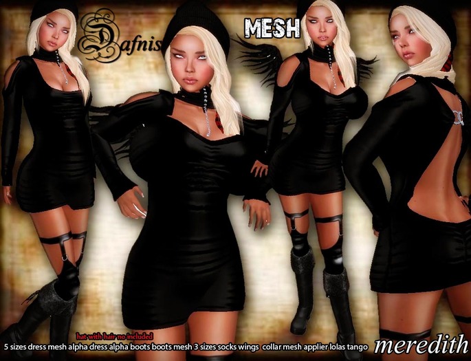 *DAFNIS MEREDITH MESH BLACK