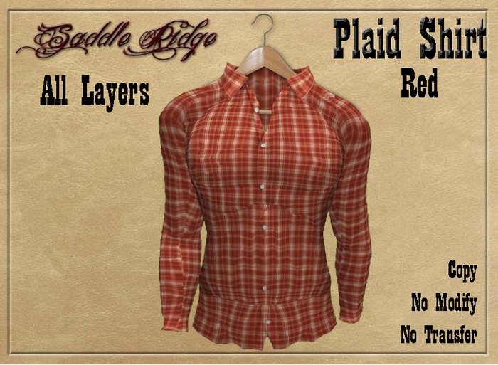 Red Plaid  Shirt - All layers
