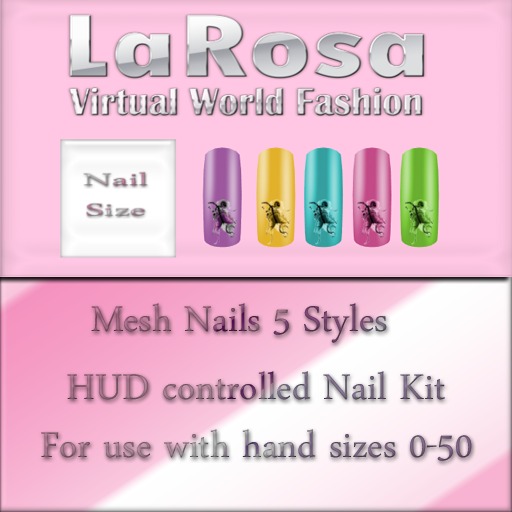 LaRosa Mesh Nail Butterfly