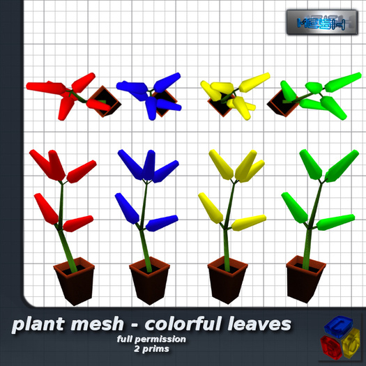 -LEO- plant mesh - colorful leaves