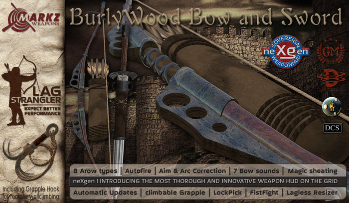 BurlyWood Bow and Sword