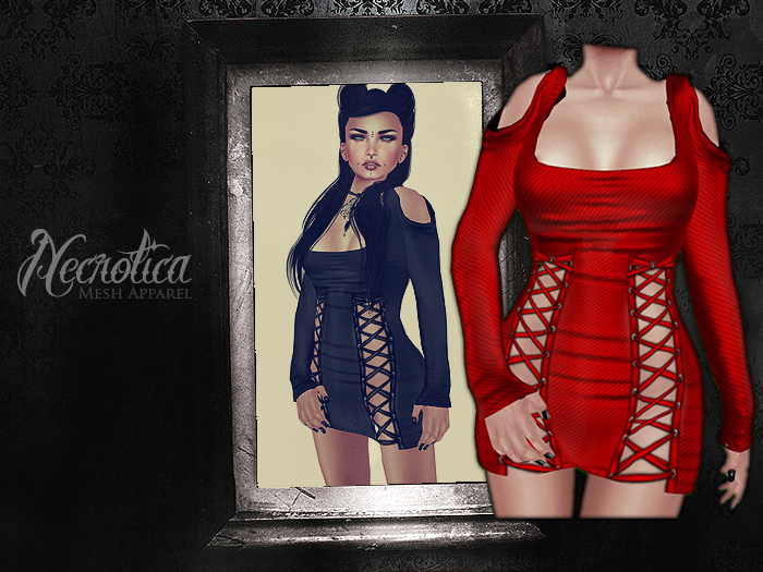 {N} - Club Dress (Red Latex)