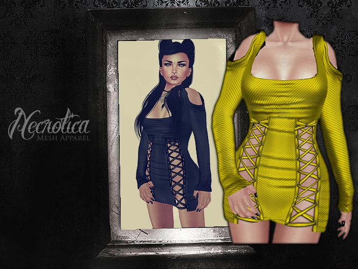{N} - Club Dress (Yellow Latex)