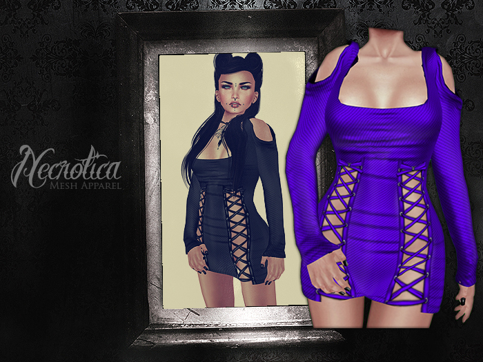 {N} - Club Dress (Purple Latex)