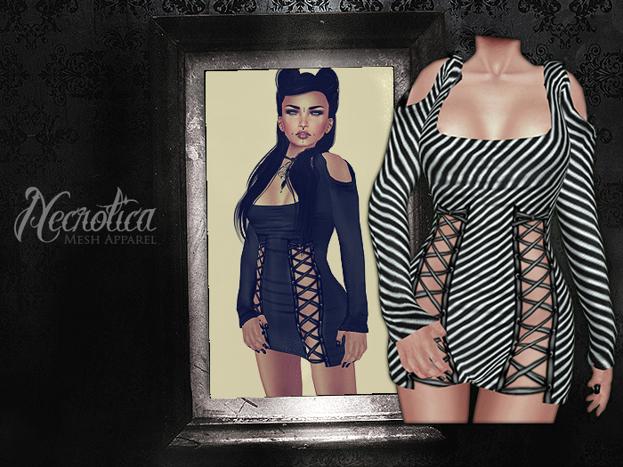 {N} - Club Dress (Stripes)