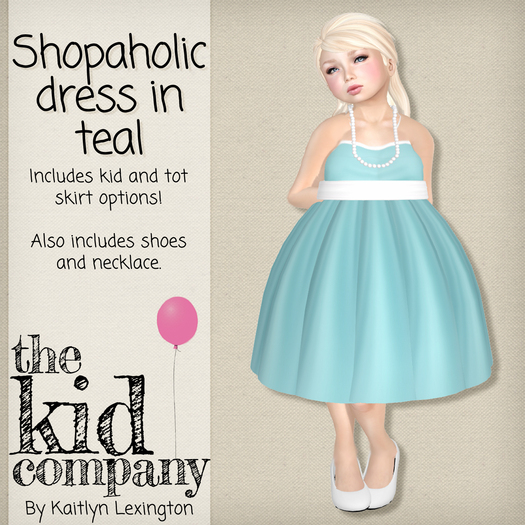 the kid company; shopaholic - teal.