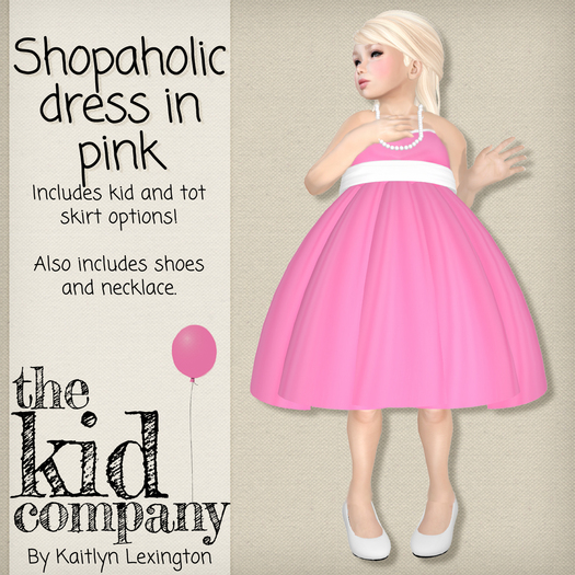 the kid company; shopaholic - pink.