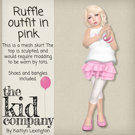 the kid company; ruffle - pink.