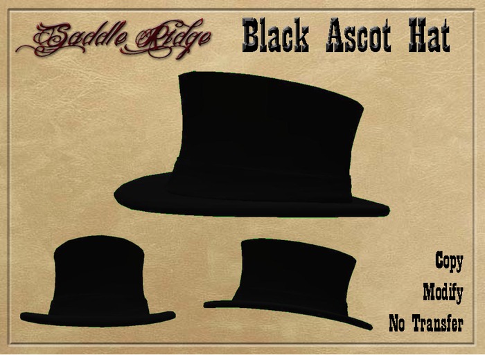 Black Ascot Tophat