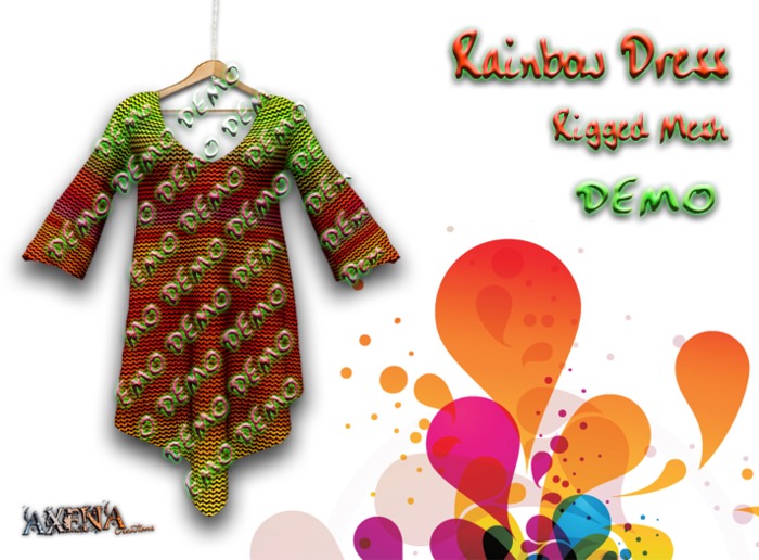 [A] DEMO Rainbow Dress {Mesh}