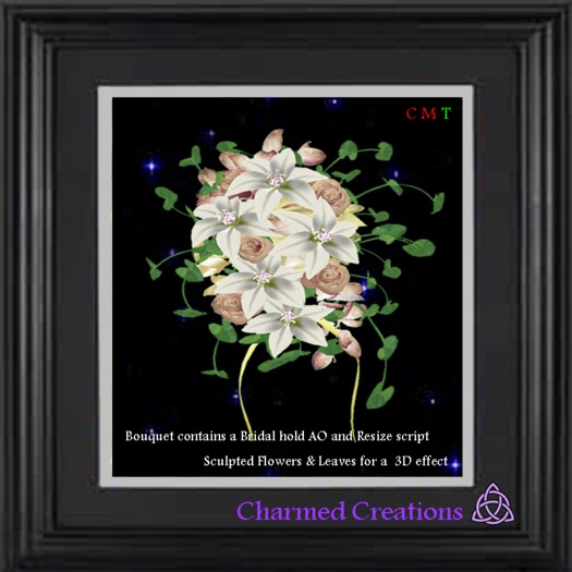 Second Life Marketplace * Amore lily Old Pink White Wedding Flower